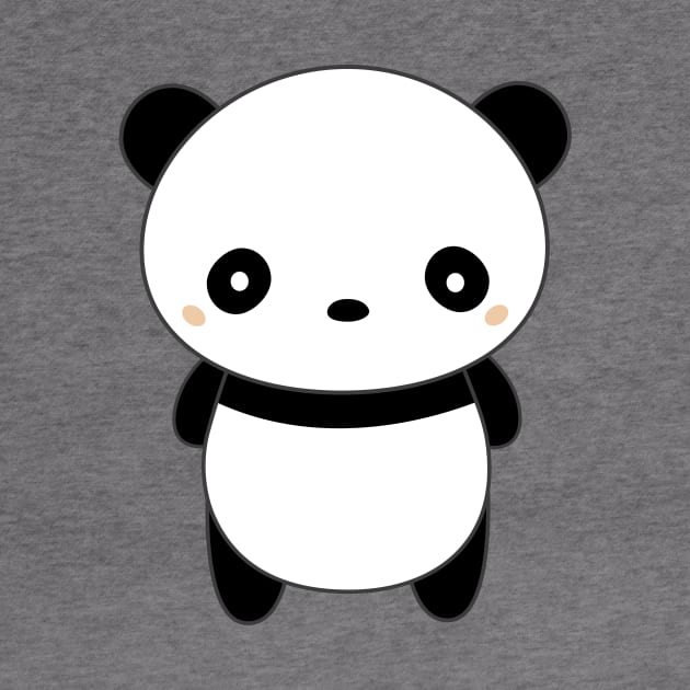 Kawaii Cute Panda T-Shirt by happinessinatee
